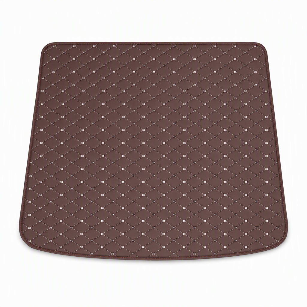 Universal PVC Leather Car Trunk Mat Cargo Liner for Sedans and SUVs Easy to Clean 100x70cm