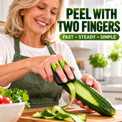 🥕 BUY 1 GET 1 FREE! ✌️ Two-Finger Vegetable Peeler – Handy, Compact, Easy To Store 🥒