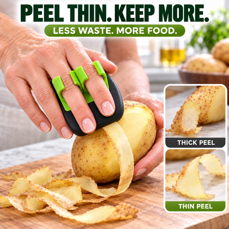 🥕 BUY 1 GET 1 FREE! ✌️ Two-Finger Vegetable Peeler – Handy, Compact, Easy To Store 🥒