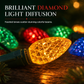 Battery Operated Strawberry String Lights with 8 Lighting Modes for Christmas Halloween Garden Yard Decoration