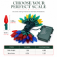 Battery Operated Strawberry String Lights with 8 Lighting Modes for Christmas Halloween Garden Yard Decoration