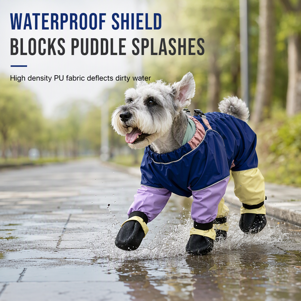 Waterproof Non Slip Dog Boots Soft Sole Paw Protectors for Small and Medium Dogs