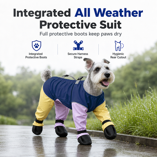 Waterproof Non Slip Dog Boots Soft Sole Paw Protectors for Small and Medium Dogs