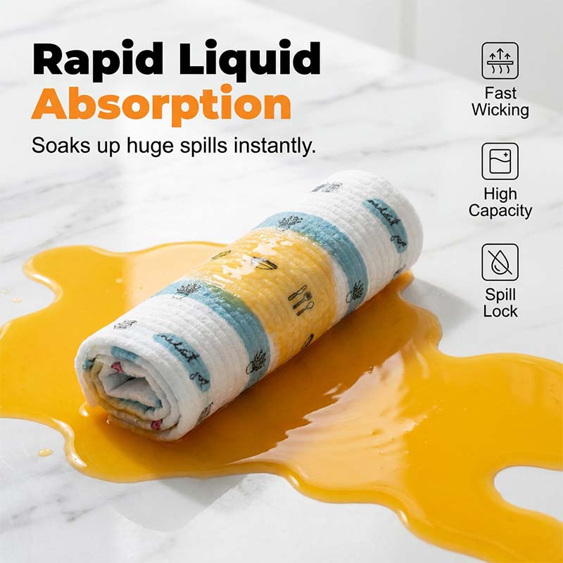 🧽 Pre-Soaped Disposable Kitchen Wipes – Quick Cleaning Towels for Daily Messes ✨