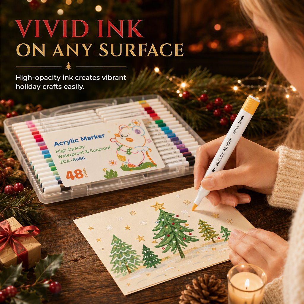 Acrylic Marker Pen Set with Storage Case for Drawing