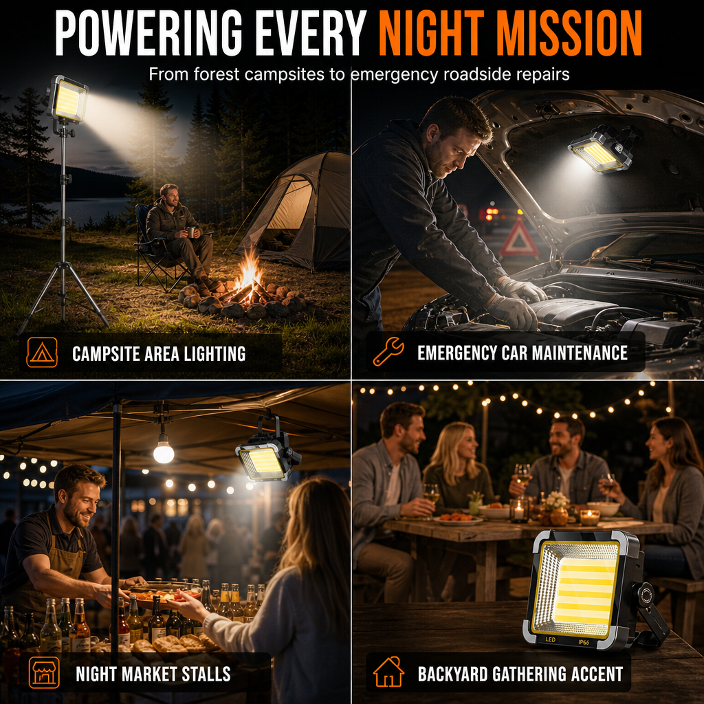 🔥50% OFF✨🔦Ultra-Powerful & Rechargeable Solar LED Camping Light with Tripod— Dual Solar/Type-C Power, Magnetic Mount, and IP66 Water Resistance for Reliable Lighting Anywhere