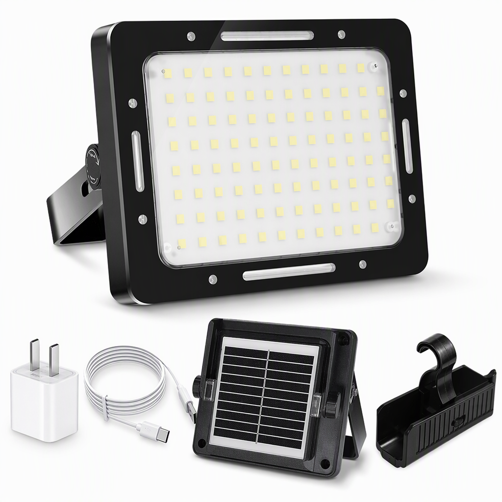 🔥50% OFF✨🔦Ultra-Powerful & Rechargeable Solar LED Camping Light with Tripod— Dual Solar/Type-C Power, Magnetic Mount, and IP66 Water Resistance for Reliable Lighting Anywhere