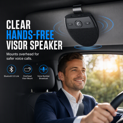 🚗 Limited-Time 50% Off ✨ SP11 Sun Visor Bluetooth Speakerphone — Hands-Free Calls 📞