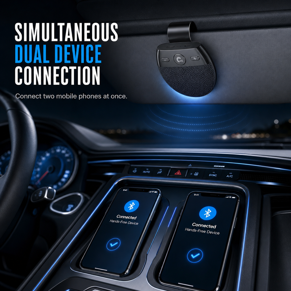 🚗 Limited-Time 50% Off ✨ SP11 Sun Visor Bluetooth Speakerphone — Hands-Free Calls 📞