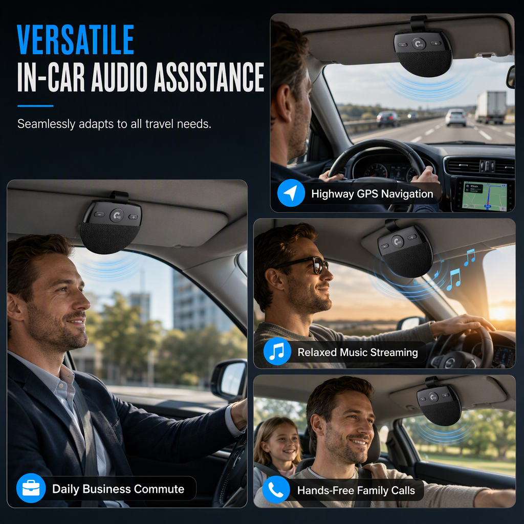 🚗 Limited-Time 50% Off ✨ SP11 Sun Visor Bluetooth Speakerphone — Hands-Free Calls 📞