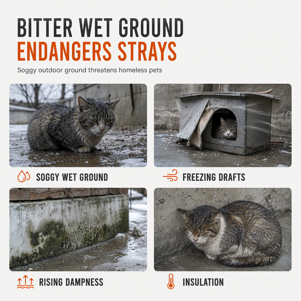 📢📢50% OFF !! ⏰Waterproof Outdoor Cat House Windproof Warm Winter Pet Shelter for Stray Cats and Small Dogs