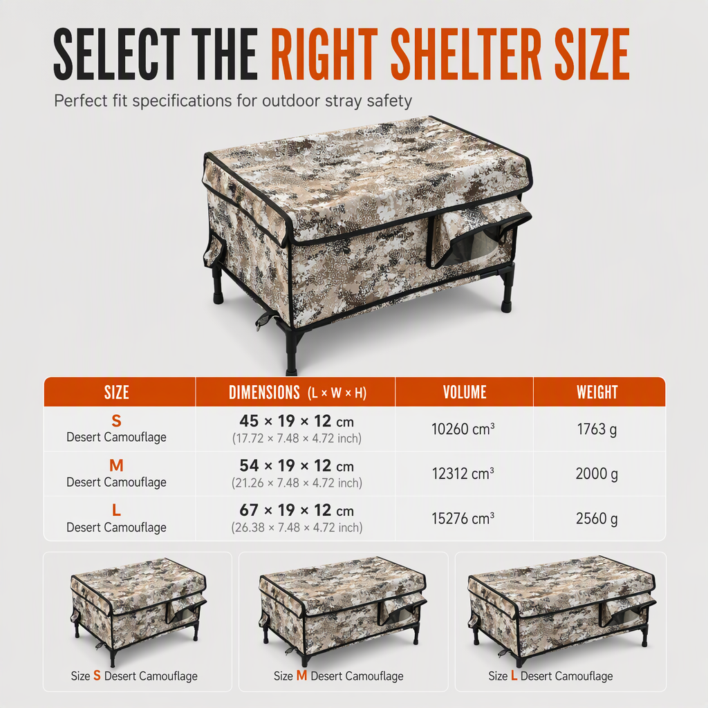 📢📢50% OFF !! ⏰Waterproof Outdoor Cat House Windproof Warm Winter Pet Shelter for Stray Cats and Small Dogs