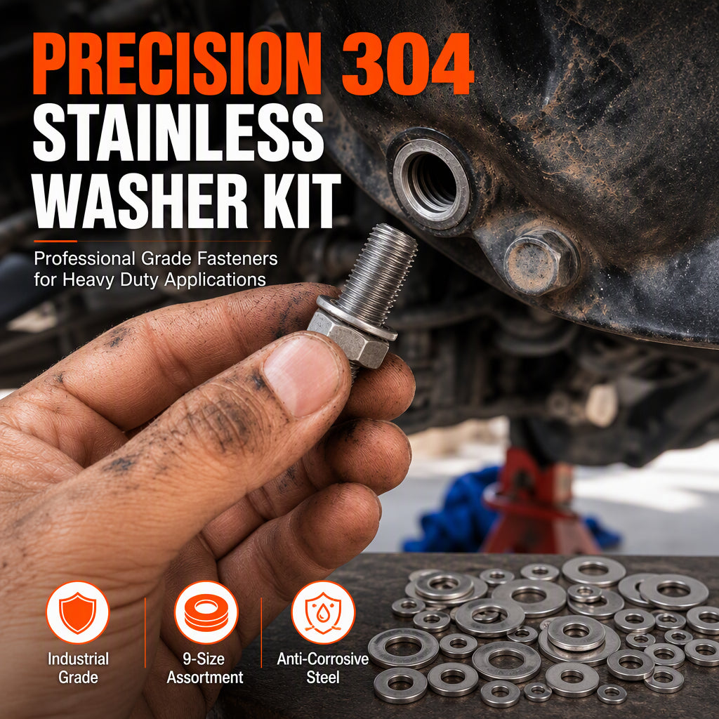 ⚙️Stainless Steel Washer Assortment Kit with Storage Box