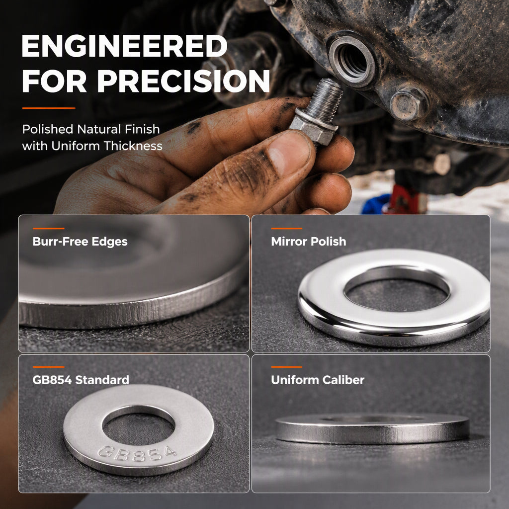⚙️Stainless Steel Washer Assortment Kit with Storage Box