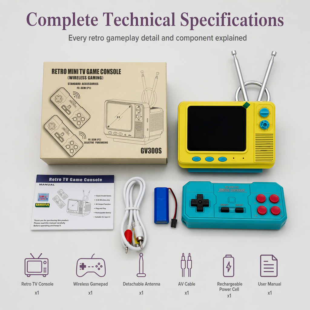 🎮 Retro Mini TV Game Console