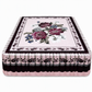 Thickened All Season Double Bed Flat Sheet Traditional Chinese Floral Print 2.3m x 2.3m