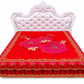 Thickened All Season Double Bed Flat Sheet Traditional Chinese Floral Print 2.3m x 2.3m