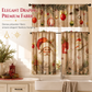 Christmas Kitchen Curtains Set