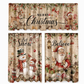 Christmas Kitchen Curtains Set