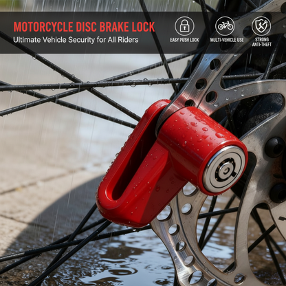 ⏳Time-Limited Special⏰Heavy-Duty Disc Brake Lock – Anti-pick, Sturdy, Easy-lock 🛵