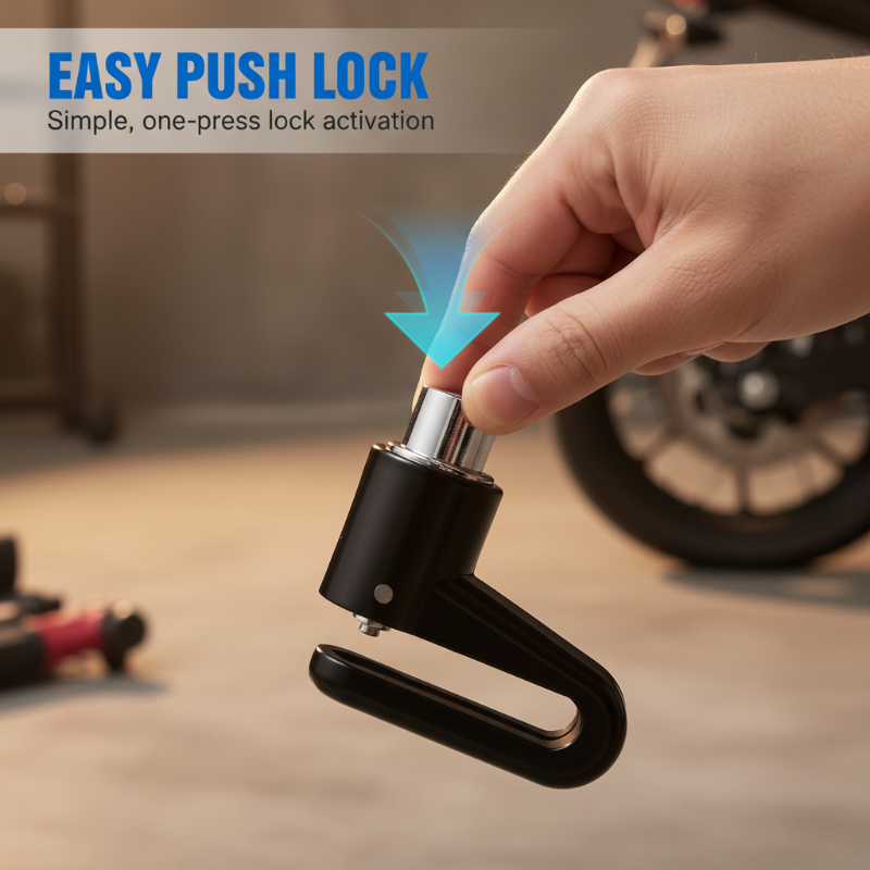 ⏳Time-Limited Special⏰Heavy-Duty Disc Brake Lock – Anti-pick, Sturdy, Easy-lock 🛵