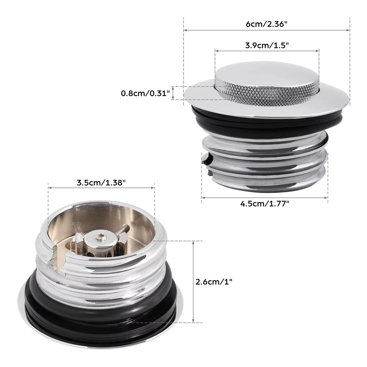 Motorcycle CNC Pop Up Fuel Tank Cap
