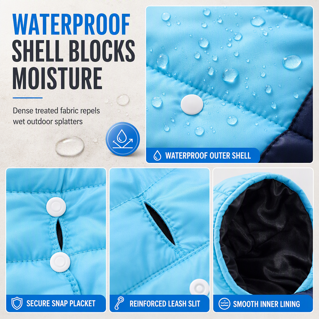 📢📢 50% OFF🐶 Warm Waterproof Dog Coat with Hood – Winter Jacket for Dogs