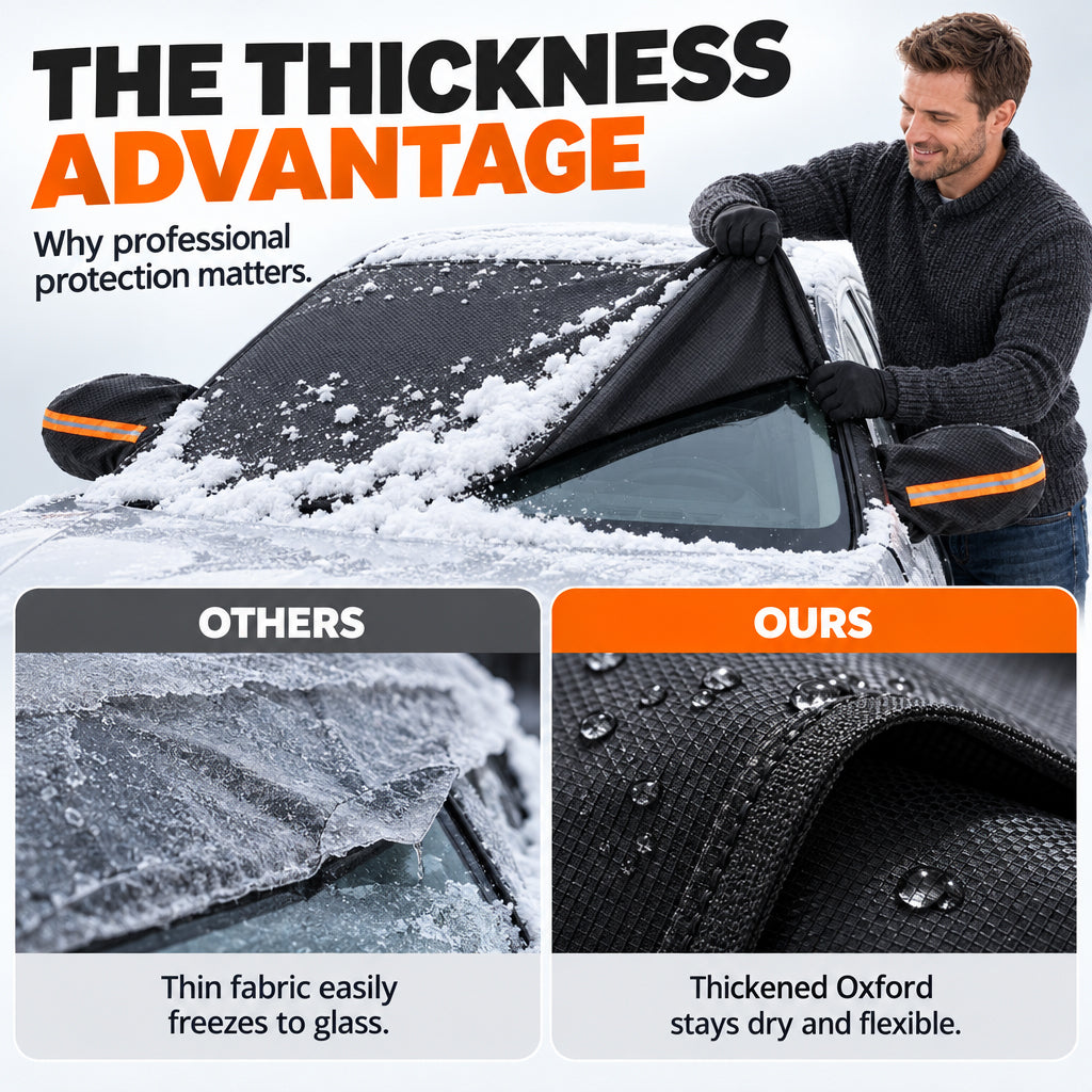 📢📢 50% OFF❄️All-Season Windshield Cover – Snow, Frost & Sun Protection
