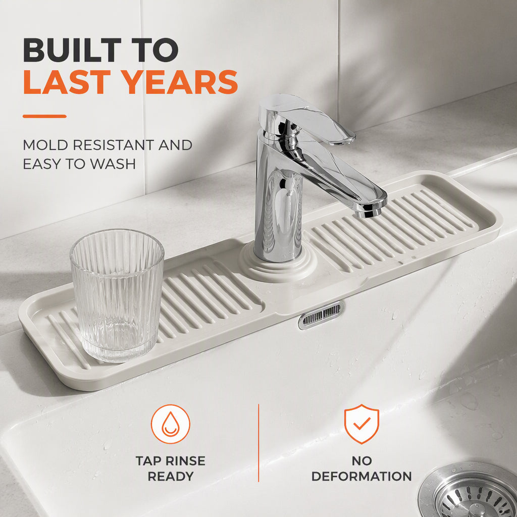 Silicone Faucet Splash Guard and Drain Mat