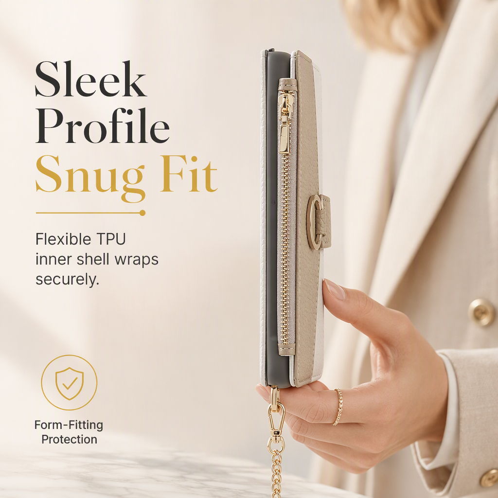 📱 50% OFF! ✨ Luxury Crossbody Wallet Phone Case with Card Slots & Kickstand 👛