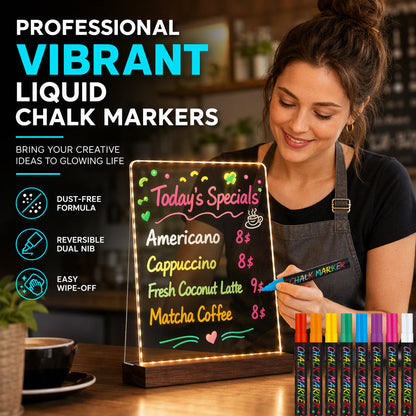 Vibrant Liquid Chalk Markers for Multiple Surfaces