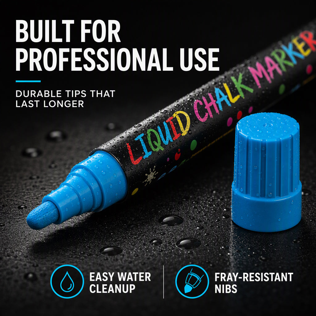 Vibrant Liquid Chalk Markers for Multiple Surfaces