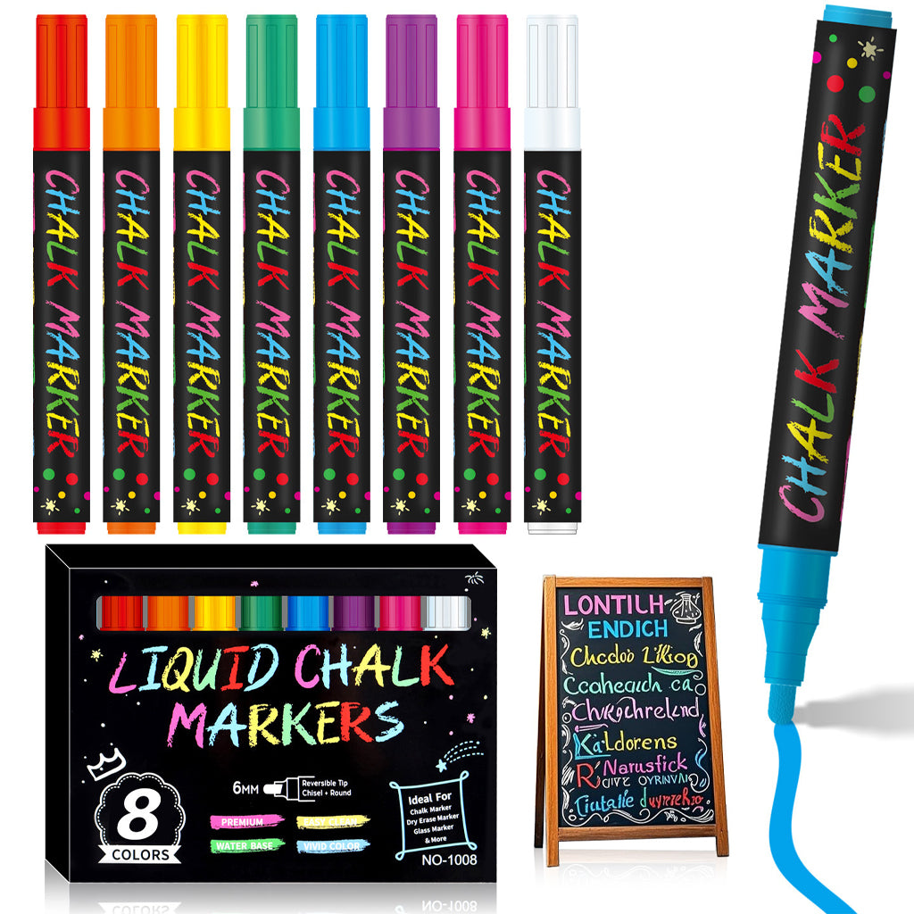 Vibrant Liquid Chalk Markers for Multiple Surfaces