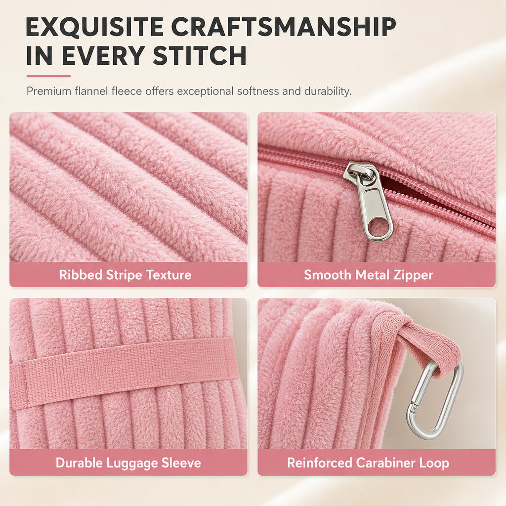 📢📢 50% OFF✈️ 2-in-1 Travel Pillow & Blanket – Soft Flannel Warmth & Easy Carry for Flights and Road Trips