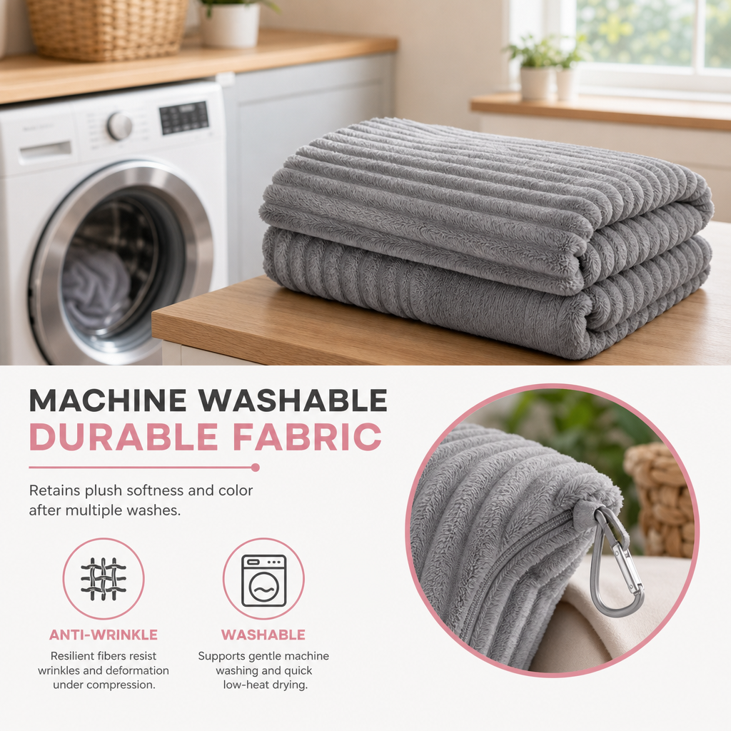📢📢 50% OFF✈️ 2-in-1 Travel Pillow & Blanket – Soft Flannel Warmth & Easy Carry for Flights and Road Trips