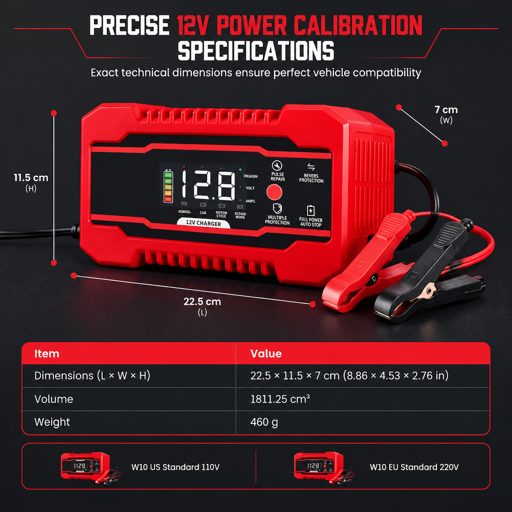 📢📢 50% OFF! 12V 6A Smart Battery Charger – Pulse Repair Mode for Car & Motorcycle Lead-Acid Batteries 🔋🚗