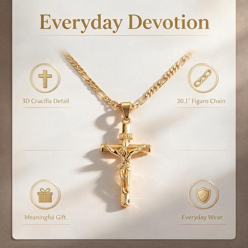 ✨Portrait Cross Pendant Necklace for Men and Women