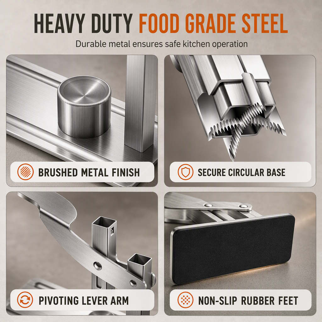 🌰 50% OFF! 🔧 Stainless Steel Nut Cracker – Lever press & cross scoring ✨