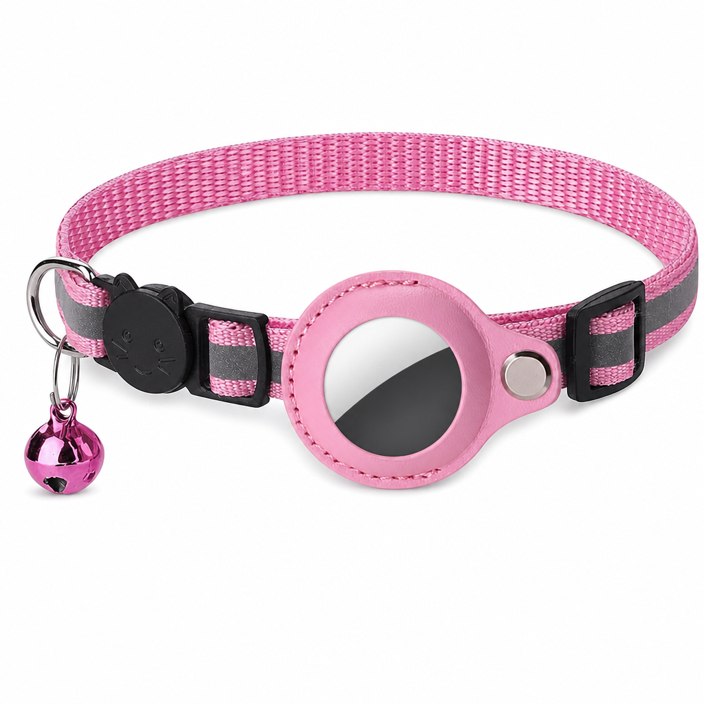 Reflective Cat Collar with Waterproof Smart Pet Tracker Locator