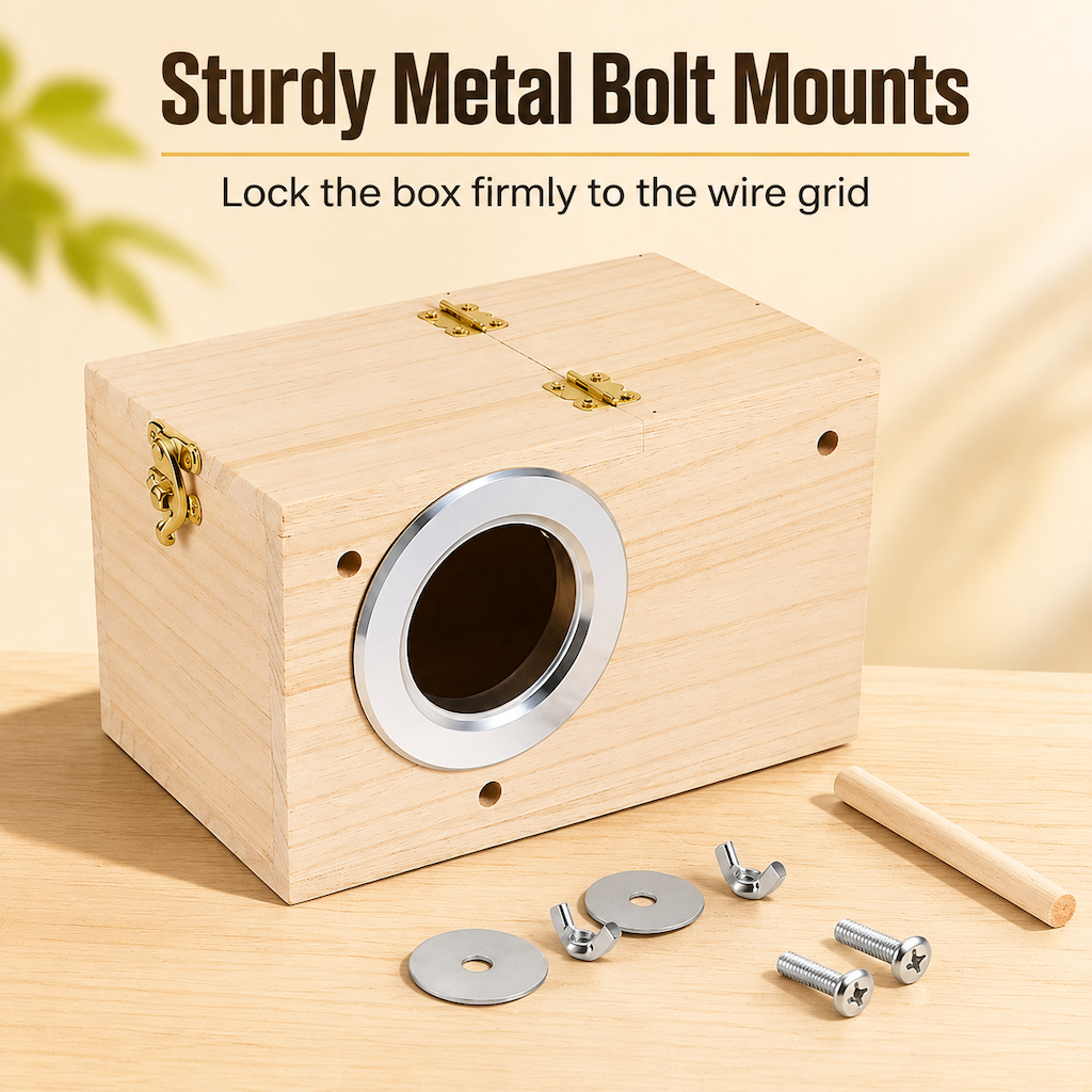 ✨50%OFF🐦Wooden Bird Nesting Box for Budgies Lovebirds and Small Birds