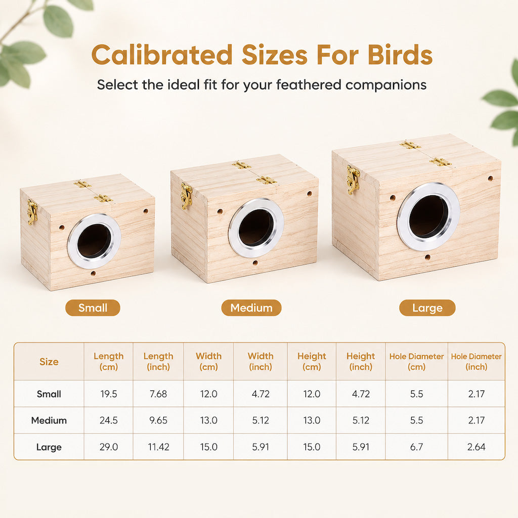 ✨50%OFF🐦Wooden Bird Nesting Box for Budgies Lovebirds and Small Birds