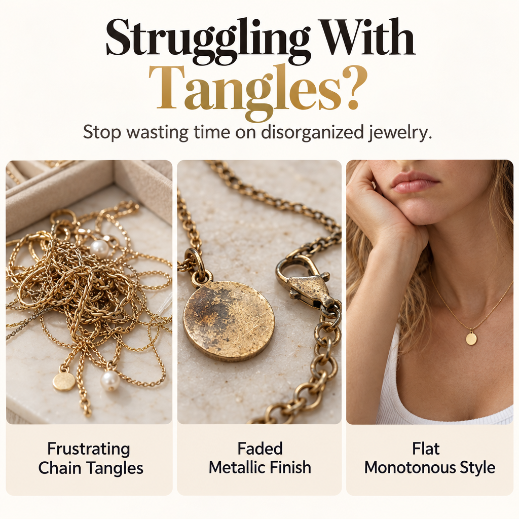📢📢 50% OFF🐚 Layered Starfish & Shell Necklace – Pearl Accents & Coastal Charm for Beach Days and Everyday Style