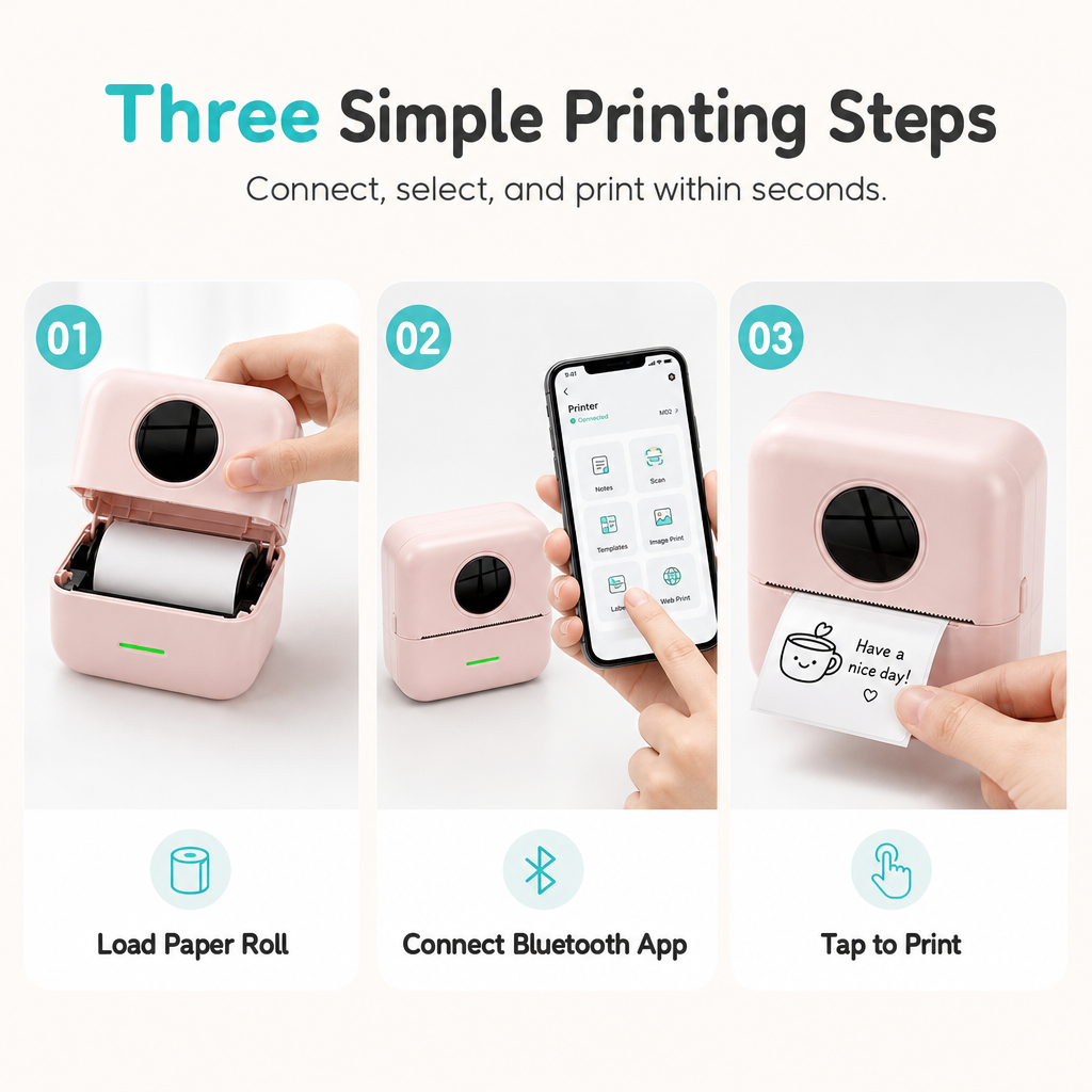 Portable Mini Bluetooth Thermal Printer