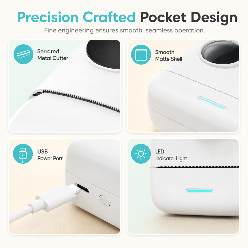 Portable Mini Bluetooth Thermal Printer