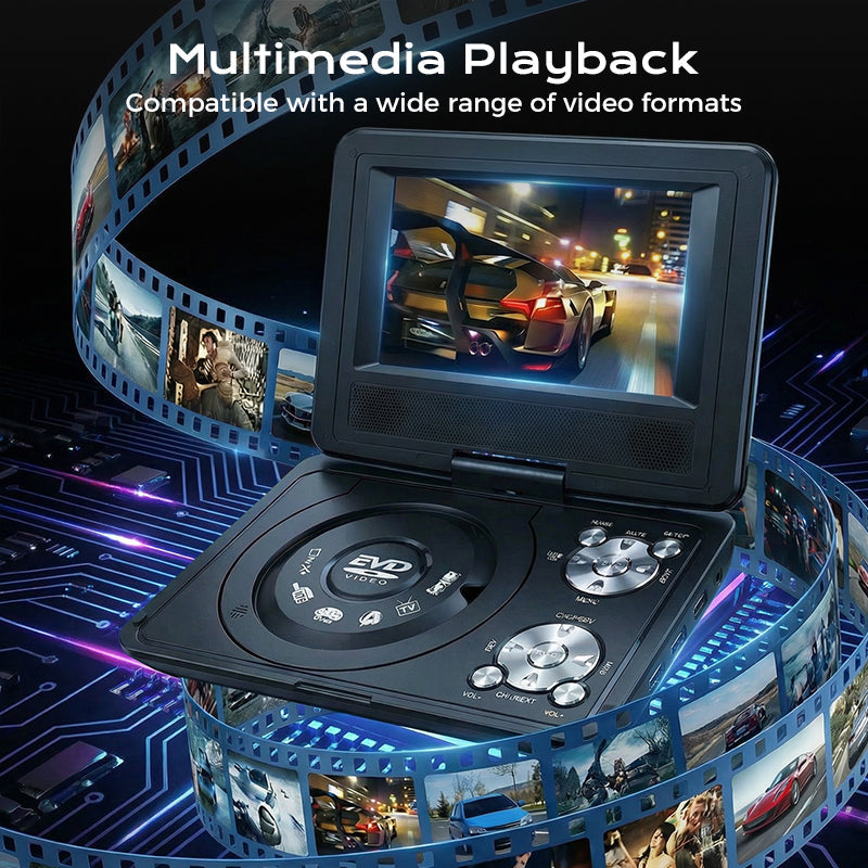 📢📢LIMITED-TIME 50% OFF⏰7.8-Inch Portable DVD/EVD Player with Game Function