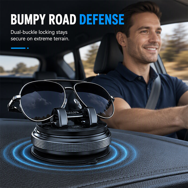 Foldable Rotatable Car Phone Mount with Sticky Vacuum Suction Cup for Dashboard