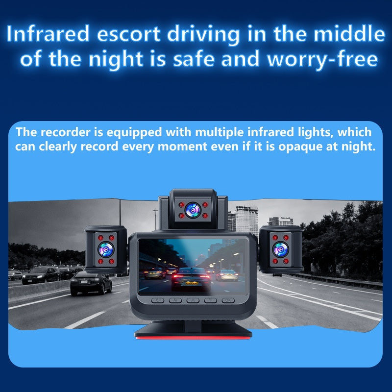 5-Lens 360 Degree Panoramic Dash Cam