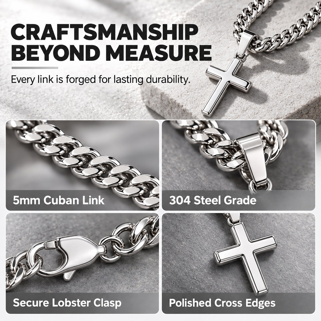 Men's Cross Pendant Necklace✨
