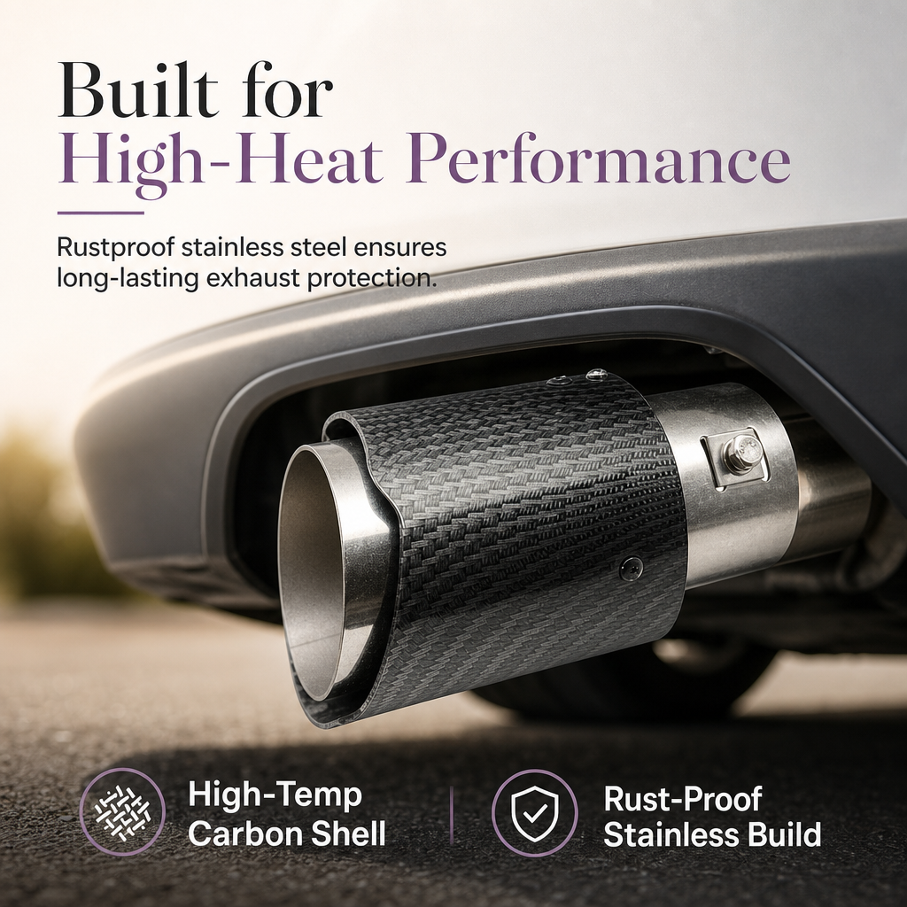 📢📢 50% OFF🔥 LED Car Exhaust Tip – Stainless Steel Build & Bold Red or Blue Glow for Sporty Styling