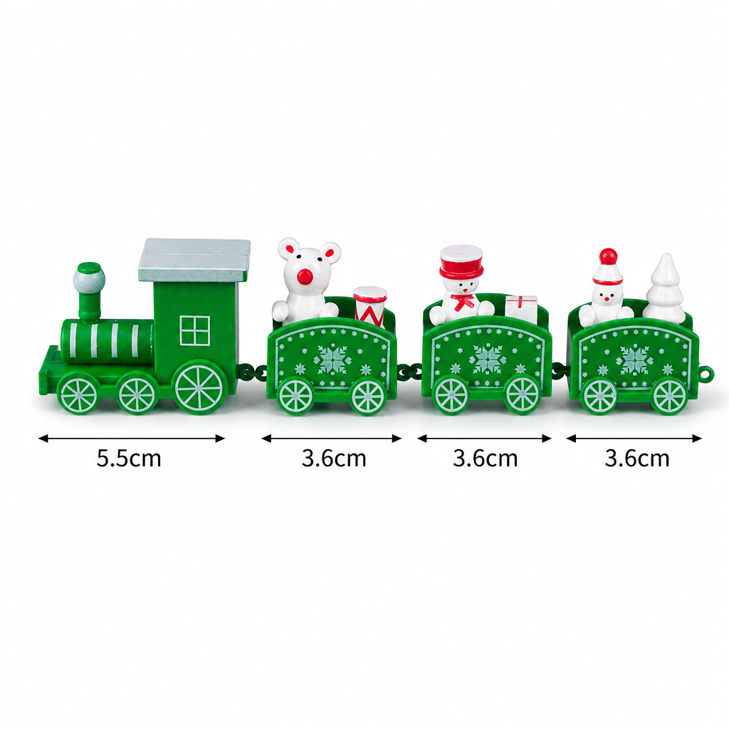 📢📢 50% OFF🎄Mini Christmas Train Ornament – Festive Tabletop Decor, Window Display & Cake Topper